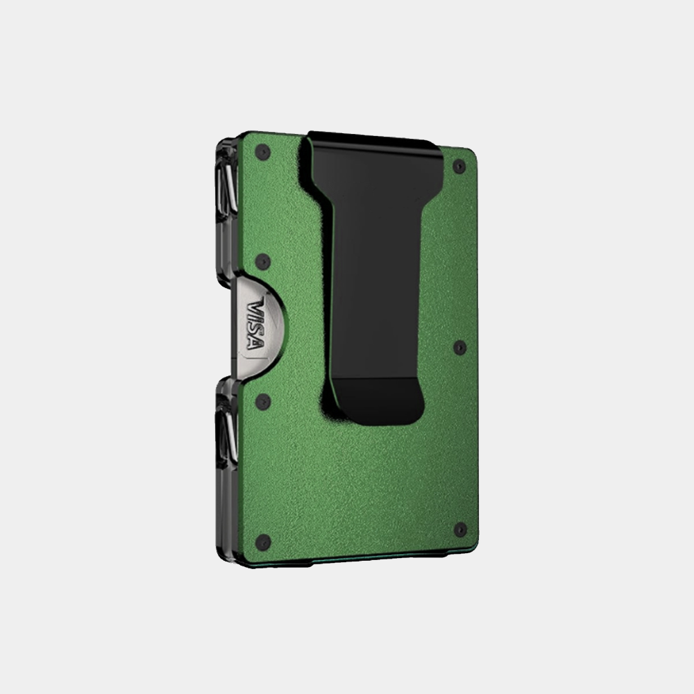 Custom Engraved Pivot Wallet | Slim Metal Card Wallet with Patented Hinge Design