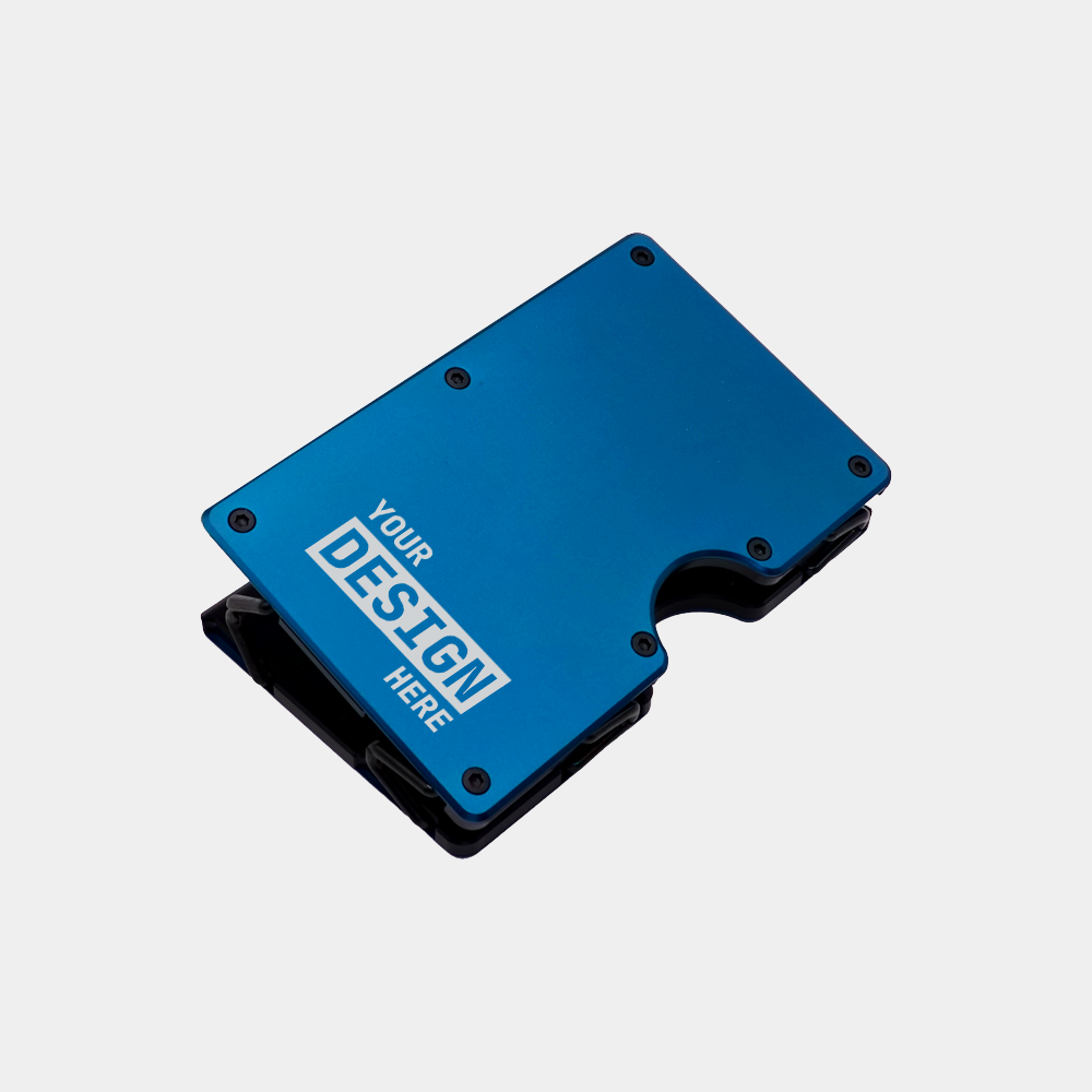 Custom Engraved Pivot Wallet | Slim Metal Card Wallet with Patented Hinge Design