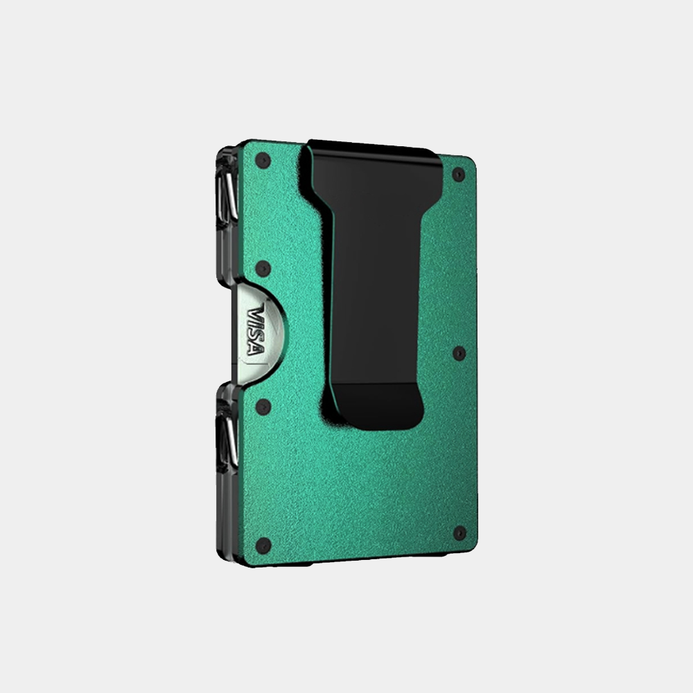 Custom Engraved Pivot Wallet | Slim Metal Card Wallet with Patented Hinge Design