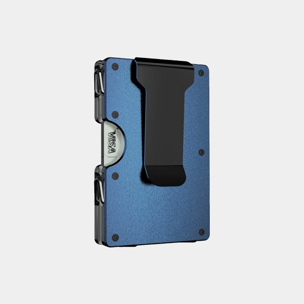 Custom Engraved Pivot Wallet | Slim Metal Card Wallet with Patented Hinge Design